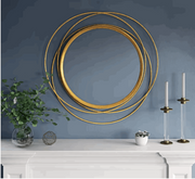 Mia Round Wall Mirror Gold - Home Décor & Things Are Us