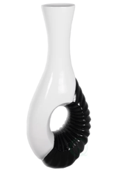 Modern Black and White Large Floor Vase - 43 Inch Tall - Home Décor & Things Are Us