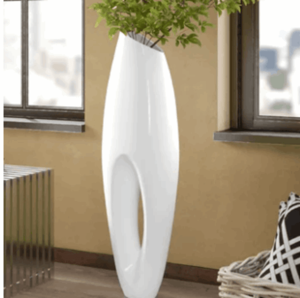 Modern Large Floor Vase White - Home Décor & Things Are Us