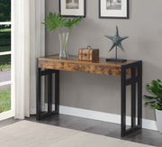 Monterey Console Table Brown Wood with Black - Home Décor & Things Are Us