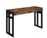 Monterey Console Table Brown Wood with Black - Home Décor & Things Are Us