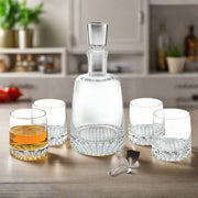 Mouth Blown European Crystal Whiskey Set 5 Piece - Home Décor & Things Are Us