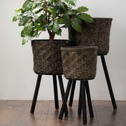 Sustainable Bamboo Planter Stand, Set of 3