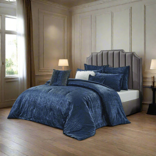 Navy Blue King Comforter Set - Home Décor & Things Are Us