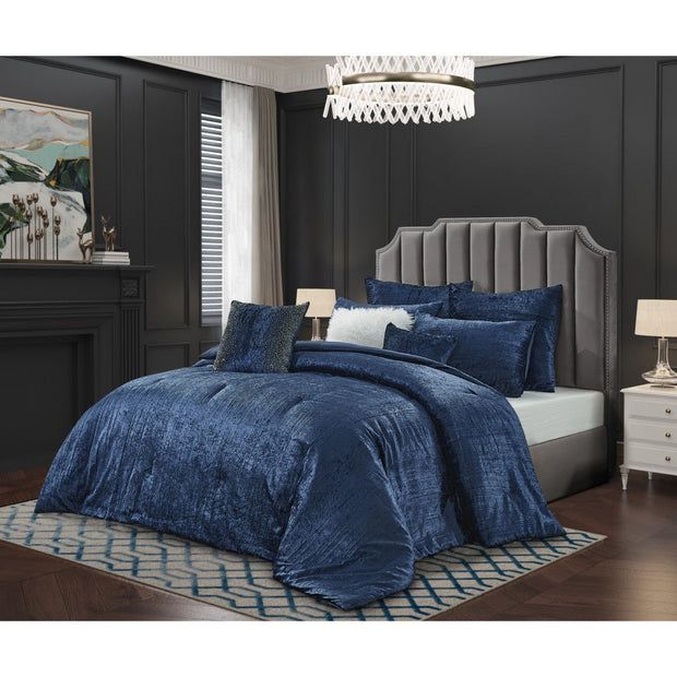 Navy Blue Queen Comforter Set - Home Décor & Things Are Us