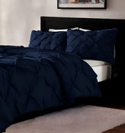 Navy Blue Queen Microfiber 110 Thread Count Washable Down Alternative Comforter - Home Décor & Things Are Us