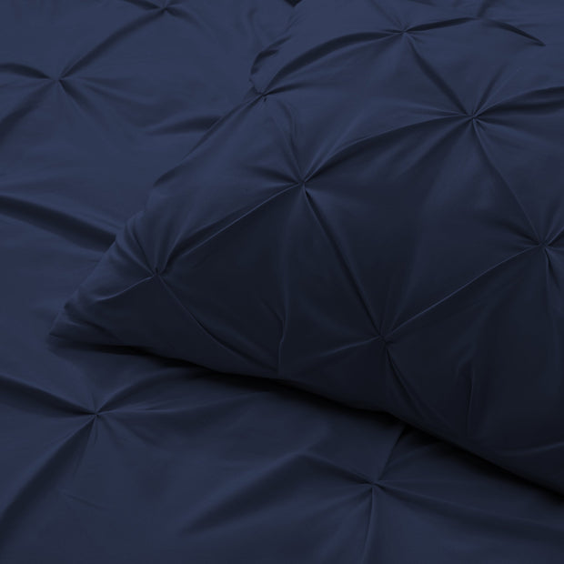 Navy Blue Queen Microfiber 110 Thread Count Washable Down Alternative Comforter - Home Décor & Things Are Us