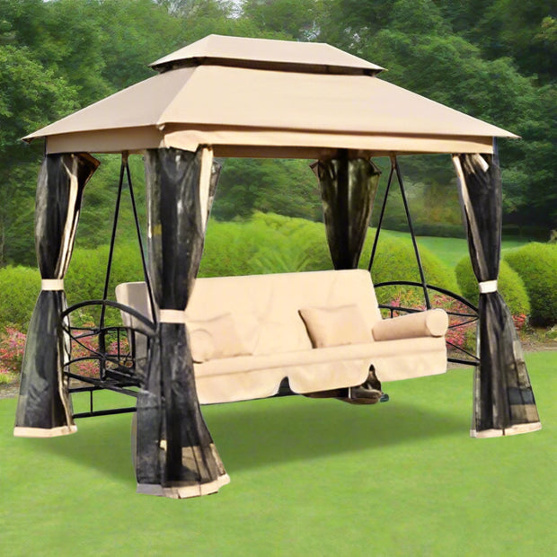 Outdoor Patio Daybed Canopy Gazebo Swing - Home Décor & Things Are Us