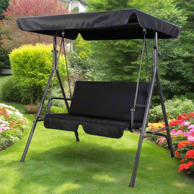 Outdoor Swing, Black - Home Décor & Things Are Us