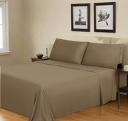 Rayon from Bamboo 300 Thread Count Solid Sheet Set King - Taupe - Home Décor & Things Are Us