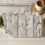 Rectangle Wood Print Placemats Natural - Set of 4 - Home Décor & Things Are Us