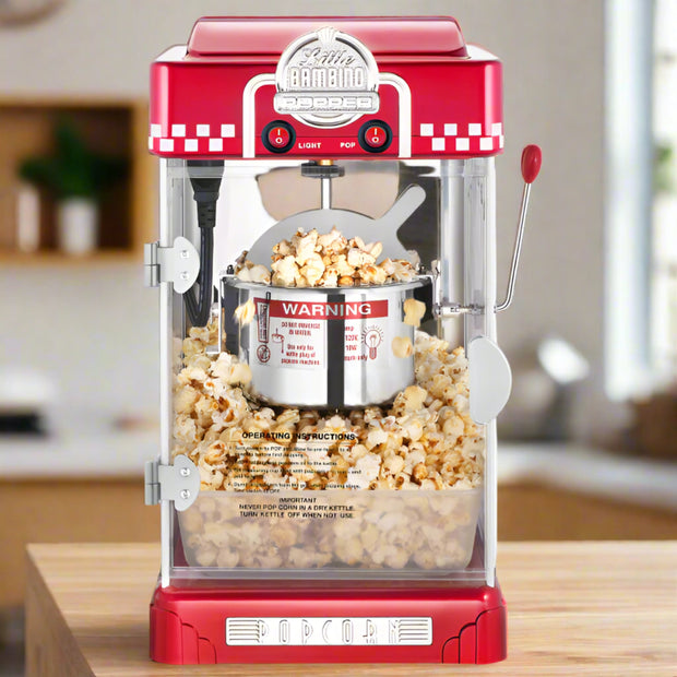 Red Little Bambino Table Top Retro Machine Popcorn Popper - 2.5 oz - Home Décor & Things Are Us