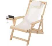 Romantic Collection Canvas Sling Chairs with Cup and Wine Holder and end table - Home Décor & Things Are Us