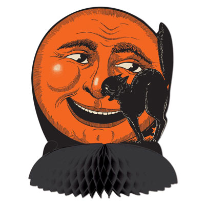 HalloweenCat & Moon Centerpiece- Pack Of 12