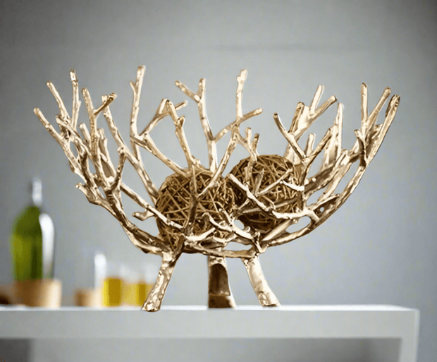 San Pacific Twig Bowl - Cast Iron - Home Décor & Things Are Us