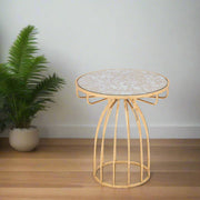 Silo Side Table Mirror & Gold - Home Décor & Things Are Us