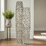 Silver Rama Extra Large Twigs Barrel Floor Vase - Home Décor & Things Are Us