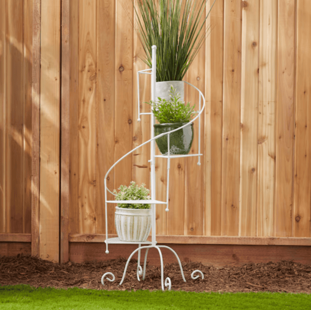 Spiral Showcase Plant Stand White - Home Décor & Things Are Us