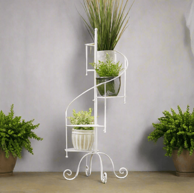 Spiral Showcase Plant Stand White - Home Décor & Things Are Us