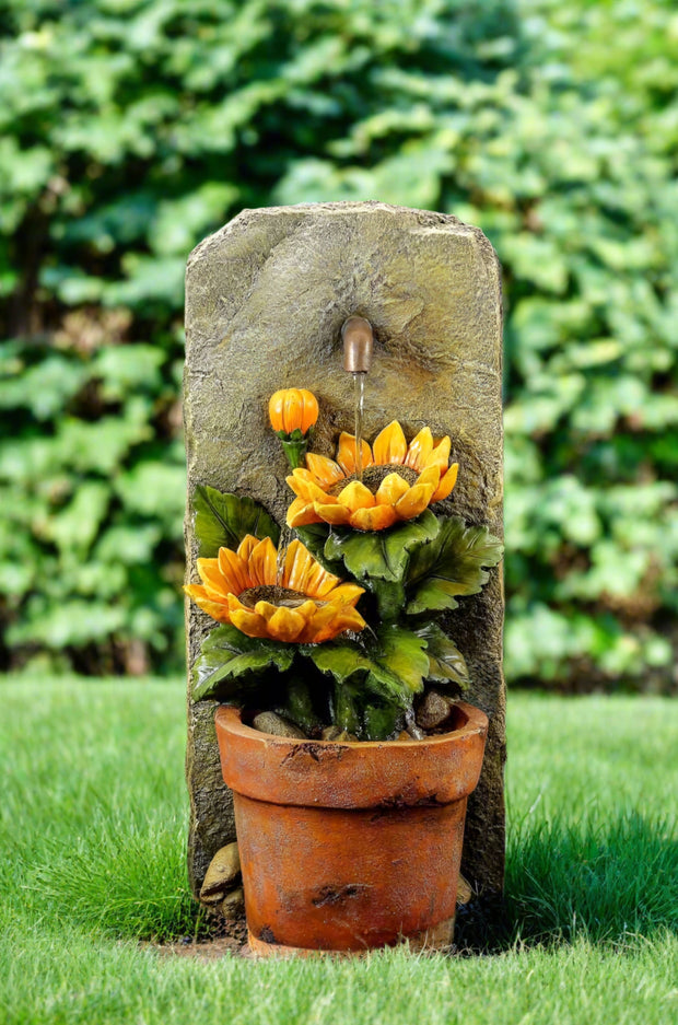 Sunflower Water Fountain - Home Décor & Things Are Us