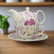 Sweet Pea Tea for One Teapot with Tea Cup & Saucer - Home Décor & Things Are Us