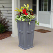 Tall Cape Cod Planter, Graphite Gray - Home Décor & Things Are Us