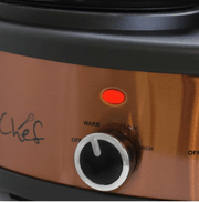 Triple Copper Slow Cooker with Glass Lids - Home Décor & Things Are Us