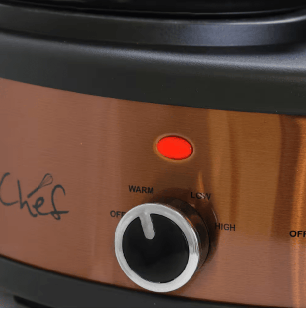 Triple Copper Slow Cooker with Glass Lids - Home Décor & Things Are Us