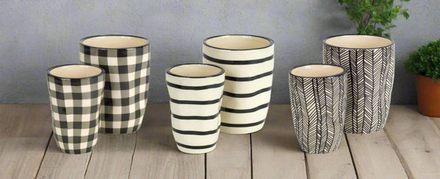 Wavy Patterned Planter (Set Of 6) - Home Décor & Things Are Us