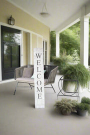 White Wash Front Porch Welcome Sign - Home Décor & Things Are Us