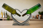 Wine Bottle Holder, 2 Bottles in a Heart - Home Décor & Things Are Us