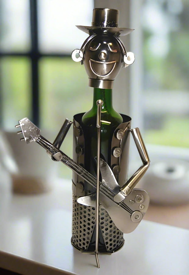 Wine Bottle Holder - Guitarist - Home Décor & Things Are Us