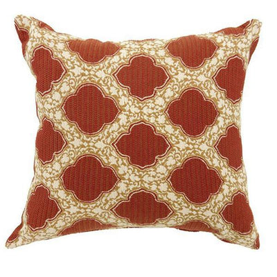 Accent Pillow With Red Pattern, Set Of 2 - Home Décor & Things Are Us