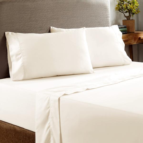 Prato 4 Piece California King Size Cotton Sheet Set With 400 Thread Count - Home Décor & Things Are Us
