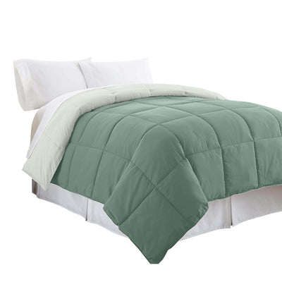 King Size Comforter with Stitched Block Pattern The Urban Port, Green - Home Décor & Things Are Us