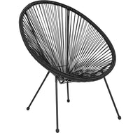 Valencia Oval Comfort Series Take Ten Black Rattan Lounge Chair - Home Décor & Things Are Us