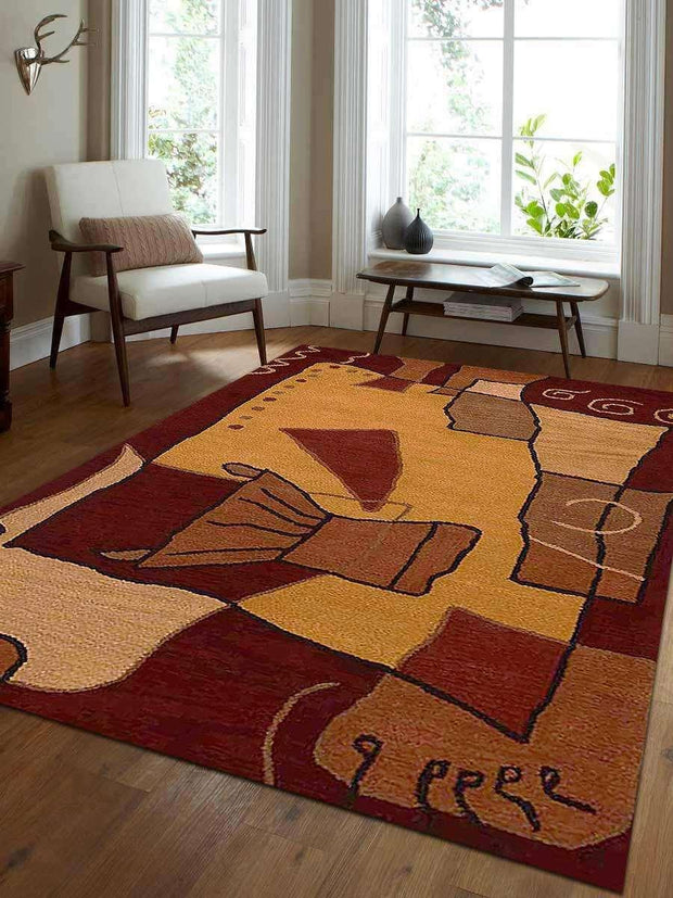 8 x 10 ft. Hand Tufted Wool Contemporary Rectangle Area Rug