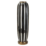 Black And Gold Metallic Tiles Decorative Vase - Home Décor & Things Are Us