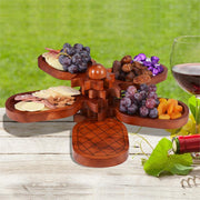 Mahogany Wood Appetizer & Hors d' oeuvre Board