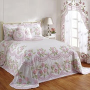 Bloomfield Cotton Bedspread, Rose - Queen Size