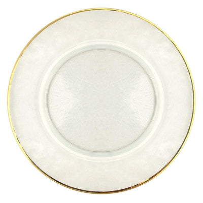 24k Gold Rimmed Charger Plates - Set of 4 - Home Décor & Things Are Us
