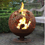 Esschert Design Garden Fire Sphere, Rust Metal - Large - Home Décor & Things Are Us
