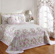 Bloomfield Cotton Bedspread, Rose - Queen Size - Home Décor & Things Are Us