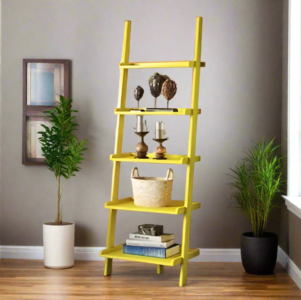 American Heritage Bookshelf Ladder, Yellow - Home Décor & Things Are Us