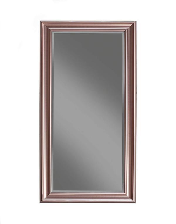 Full Length Leaner Mirror With A Rectangular Polystyrene Frame, Rose Gold - Home Décor & Things Are Us
