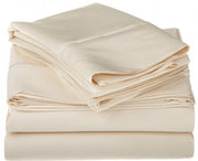 Egyptian Cotton 1200 Thread Count Solid Sheet Set King-Ivory - Home Décor & Things Are Us
