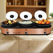 Megachef 2.5 qt. Triple Slow Cooker & Buffet - Home Décor & Things Are Us