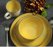Elama Mellow-Yellow Dinnerware Set - 16 Piece